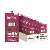 Flavia front packaging of Bright Tea Co. English Breakfast case showing quantity and branding for easy storage
