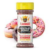 Flavor God front packaging showing label and shaker, highlights convenience
