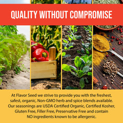Flavor Seed seasoning used on grilled chicken fajita, adds smoky-sweet depth
