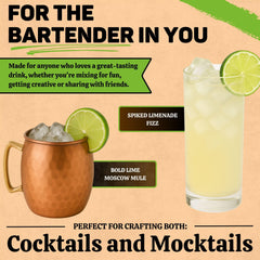 Flavor Valley added to soda in glass for bright key lime refreshment