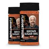 Flavortown front packaging showing jar and brand, highlights sweet smoky flavor