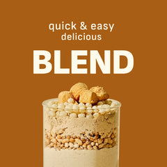 FLIMEAL prepared shake in glass with foam illustrating creamy café-style drink