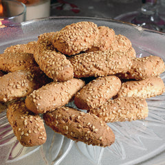 Flora Fine Foods close-up of sesame seeds highlighting crunchy texture