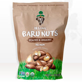 Floresta em Pé front packaging showing Forest Up baru nuts and organic badge, convenient snack