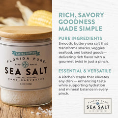 Florida Pure sprinkled on popcorn adding buttery flavor and crunchy finish