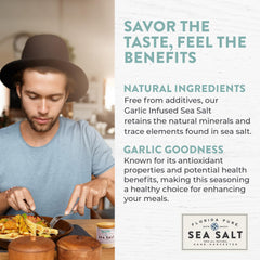 Florida Pure sprinkled on grilled steak adding savory garlic flavor benefit