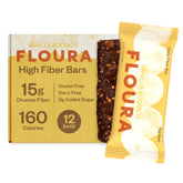 FLOURA front packaging showing 12-pack and flavor benefits