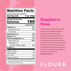 Floura close-up of bar texture highlighting plant-based fiber benefit