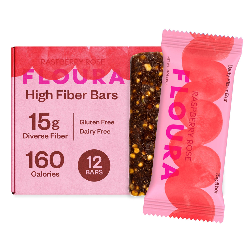 Floura front packaging showing flavor and fiber diversity benefit
