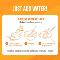 Flourish waffle cooking on iron demonstrating fast breakfast option
