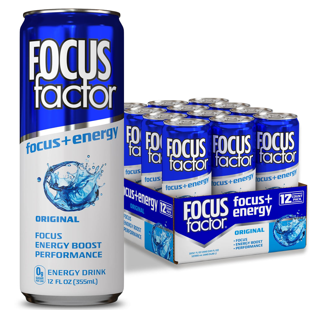 Focus Factor front can view showing branding and energy benefits