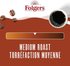 Folgers canister open lid showing resealable feature to maintain freshness