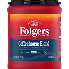 Folgers front canister showing label and AromaSeal freshness