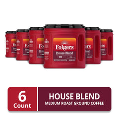 Folgers House Blend close-up of aroma-seal lid preserving freshness