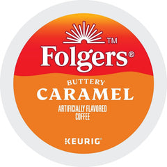 Folgers box open with K-Cups visible for easy, mess-free portioning