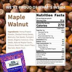 Folk Revival prepared bowl of maple walnut 'oatmeal' ready to eat and energize