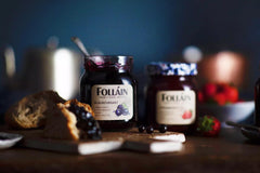Follain blackcurrant jam spread on toast highlighting bold flavor and easy serving benefit