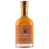FONDO MONTEBELLO front bottle view showing clear white condiment and premium packaging benefit