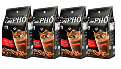 FOOD EMPIRE CAFÉ PHO front packaging showing 18 sachets and benefits