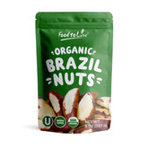 Food to Live front package view showing 8 oz bag and organic label benefit