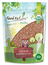 Food to Live front package of organic buckwheat kasha showing brand and weight benefits