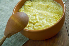 Food to Live millet measured on a scale and cup for portion and bulk use