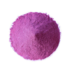 Food to Live powder close-up texture highlighting fine grind and vibrant purple