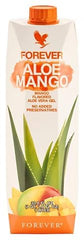 Forever Living Products pouring aloe mango drink into glass highlighting freshness and refreshment