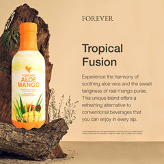 Forever Living Products ingredient label close-up emphasizing preservative-free and vegan benefits