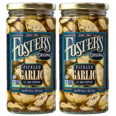 Foster's front packaging showing two 16oz jars and clear product view, great for pantry choice