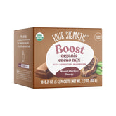 Four Sigmatic front packet showing branding and single-serve benefit