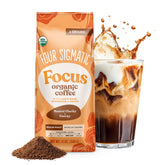 Four Sigmatic front packaging showing 12oz bag and clear branding for quick recognition