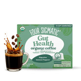 Four Sigmatic front box with 24 pods showing product and benefit