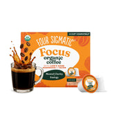 Four Sigmatic front box showing 24-count K-Cups and benefits