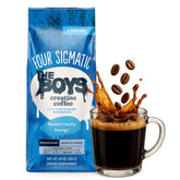 Four Sigmatic front bag view showing brand and medium roast benefit