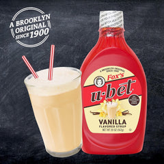 FOX'S U-BET syrup texture close-up illustrating smooth creamy consistency