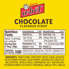 FOX'S U-BET label detail highlighting Brooklyn heritage and product information