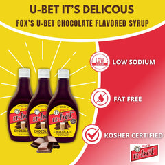 FOX'S U-BET close-up texture reveals thick cocoa syrup for richer desserts