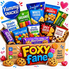 Foxy Fane snack held in hand to show size and grab-and-go convenience