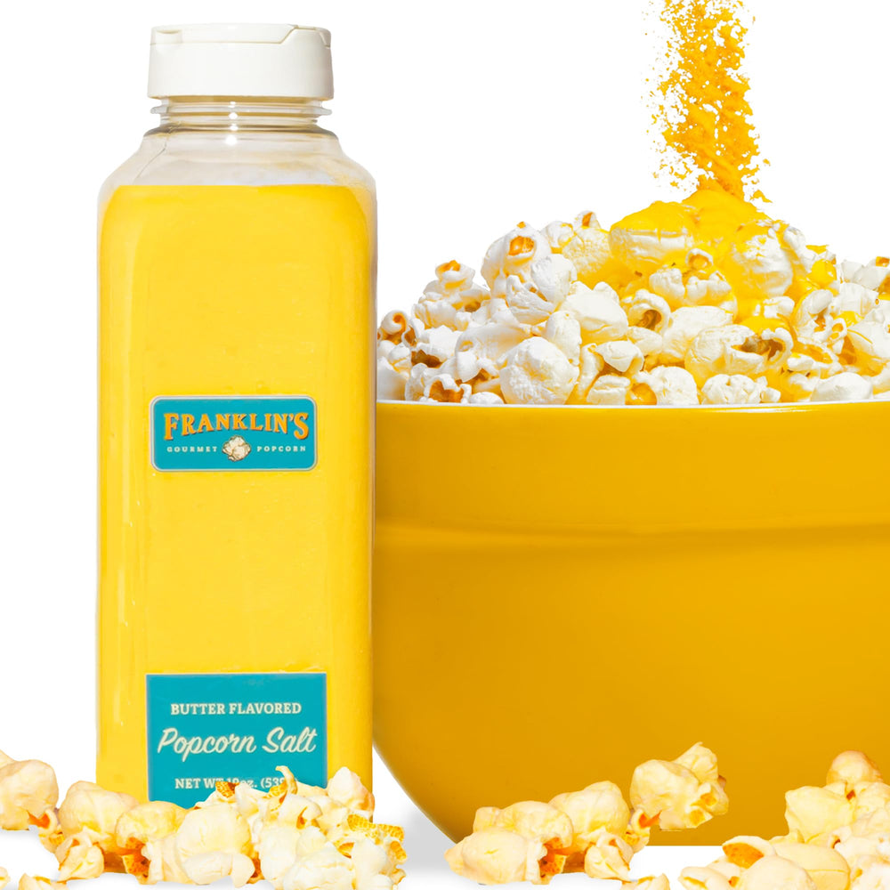 Franklin's front packaging 19 oz bottle showing brand and buttery appeal
