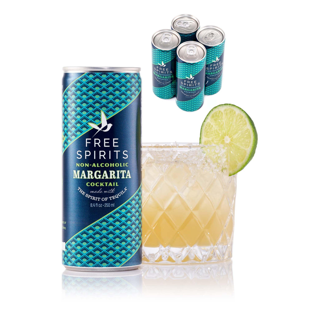 Free Spirits front can view showing packaging and ready-to-drink convenience benefit