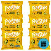 Freestyle Snacks front packaging lemon garlic showing brand and convenience