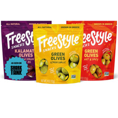 Freestyle Snacks front packaging showing variety pack and branding, convenient grab-and-go