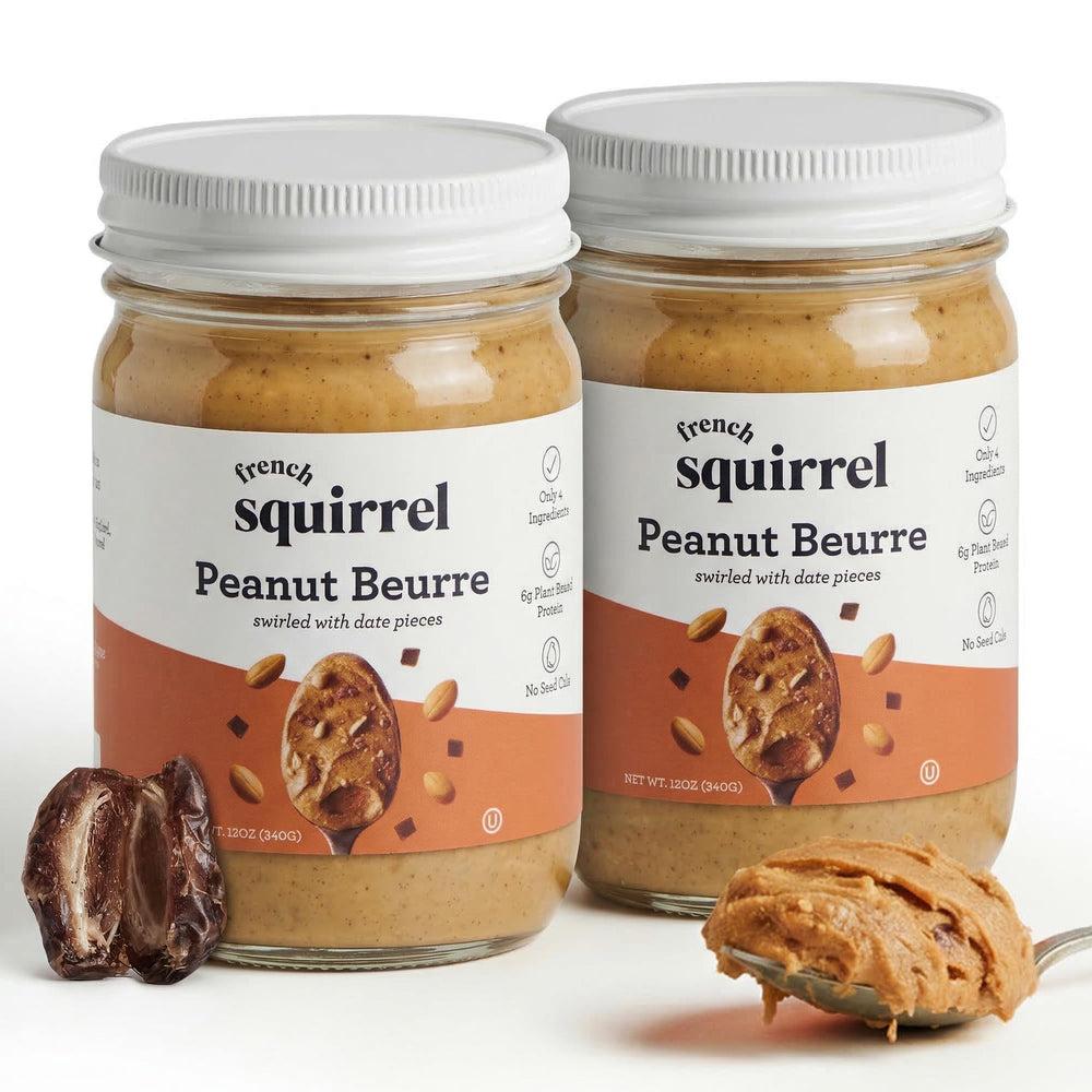 French Squirrel front packaging shows two jars and clean ingredient focus, appealing pantry upgrade