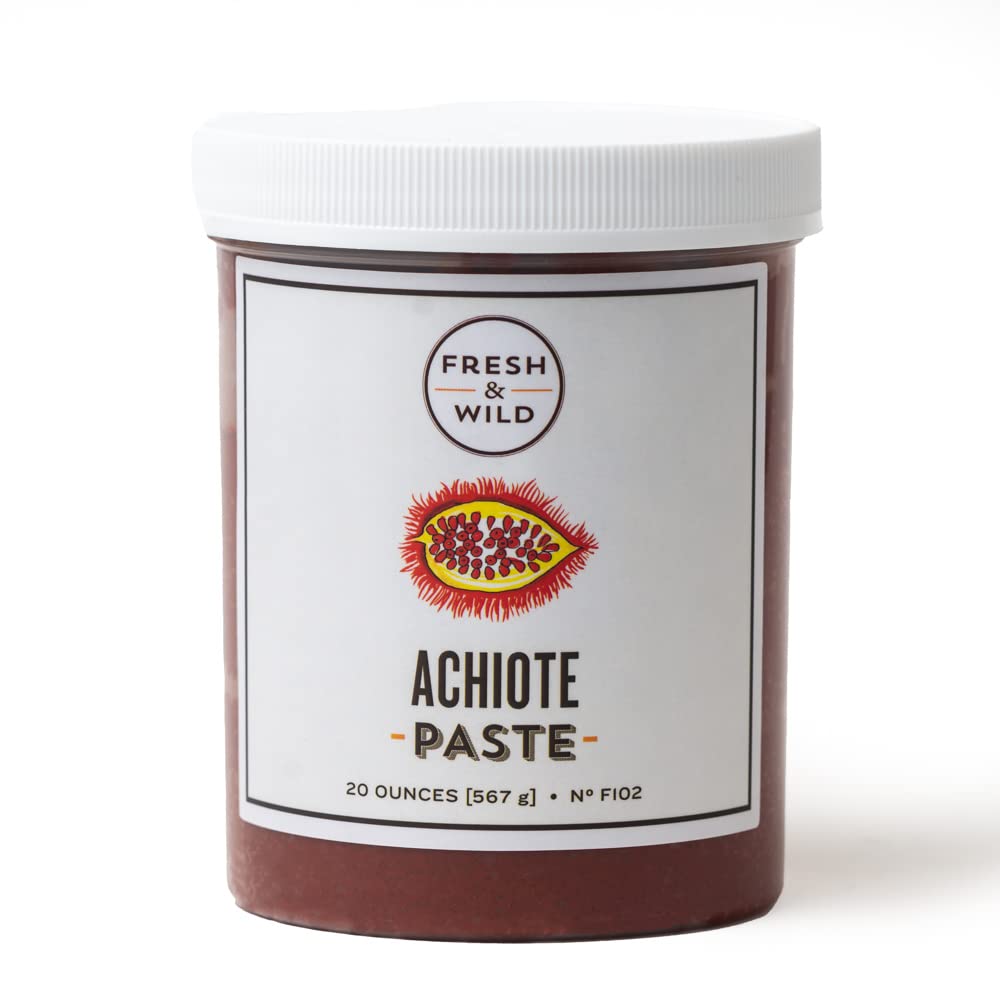 Fresh & Wild jar front view showing premium achiote paste and vibrant color