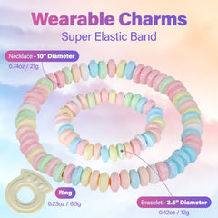 Fresh Finest candy ring worn on finger showing wearable snack convenience benefit