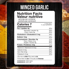 Fresh Finest close-up of minced garlic flakes highlighting texture and aroma