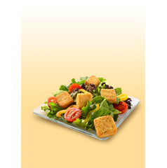 Resealable bag detail of Fresh Gourmet croutons, demonstrating easy storage and extended freshness