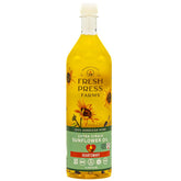 Fresh Press Farms bottle front label showing product identity and clear benefit