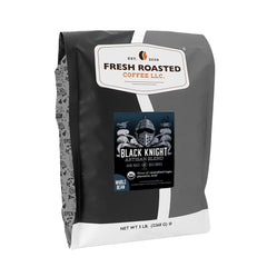 Fresh Roasted Coffee front packaging showing 5 lb bag and branding for bulk freshness